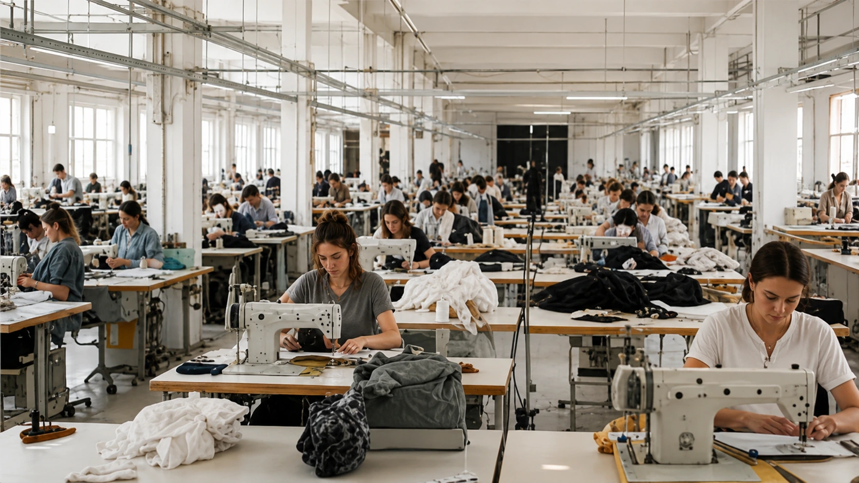 Prato apparel workshop and fast fashion manufacturing